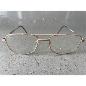 Gof Optic Frames ONLY Eyeglasses GS 6444 54-20-140 Satin Gold Aviator Italy